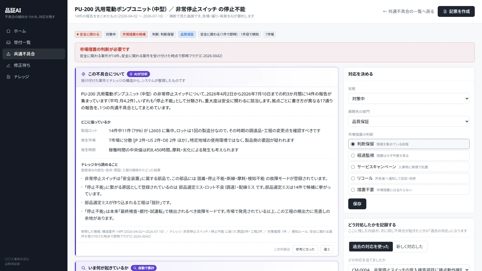 過去の対応を次の判断へ